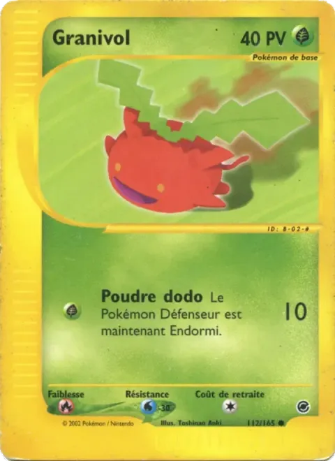 Carte Pokémon Granivol 112/165, extension Expedition
