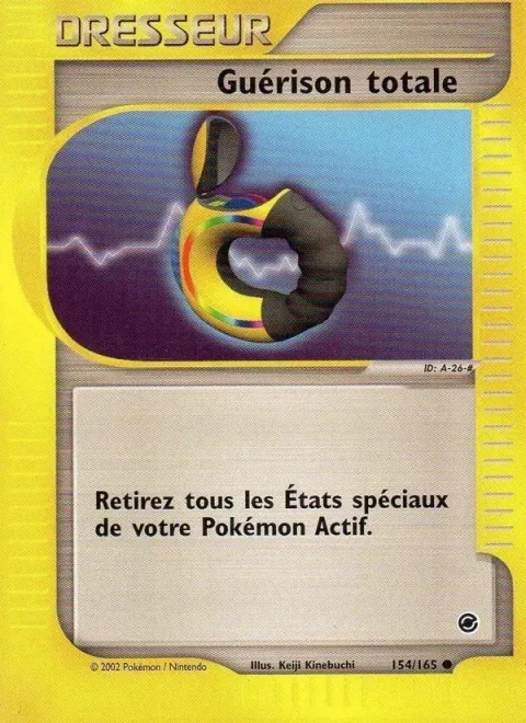 Carte Pokémon Guérison totale 154/165, extension Expedition