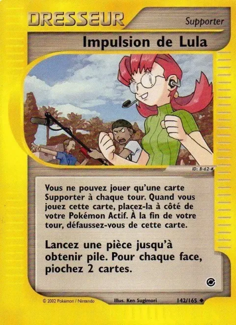 Carte Pokémon Impulsion de Lula 142/165, extension Expedition