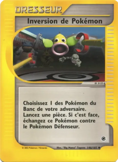 Carte Pokémon Inversion de Pokémon 146/165, extension Expedition