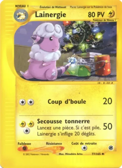 Carte Pokémon Lainergie 077/165, extension Expedition