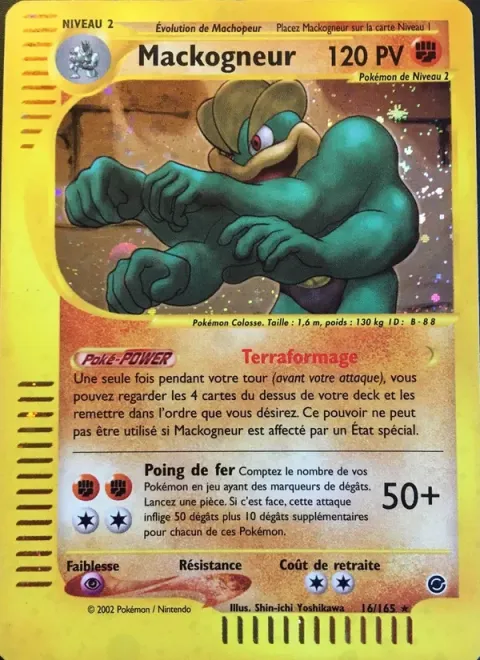 Carte Pokémon Mackogneur 016/165, extension Expedition