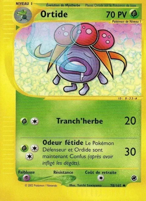 Carte Pokémon Ortide 078/165, extension Expedition