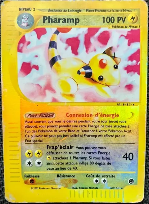 Carte Pokémon Pharamp 034/165, extension Expedition