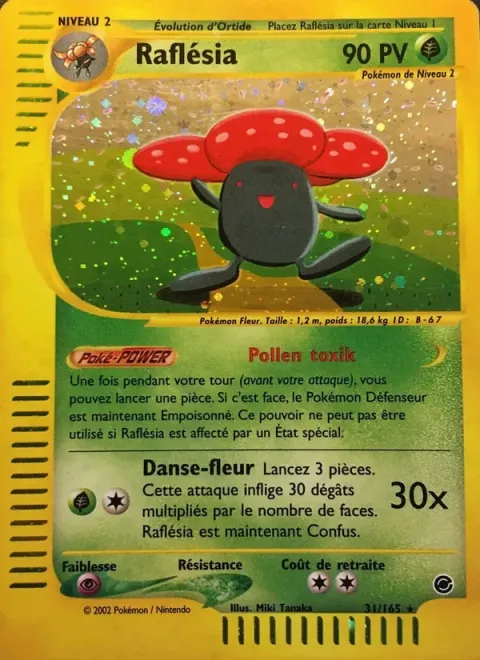 Carte Pokémon Raflésia 031/165, extension Expedition