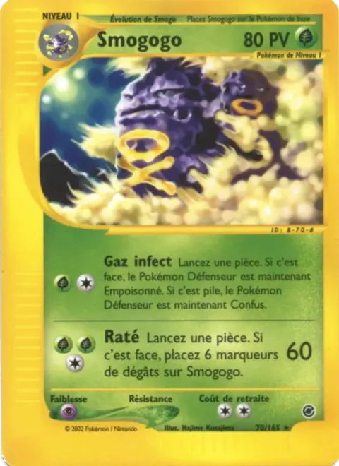 Carte Pokémon Smogogo 070/165, extension Expedition