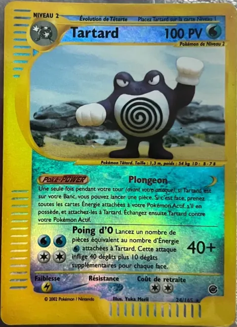 Carte Pokémon Tartard 024/165, extension Expedition