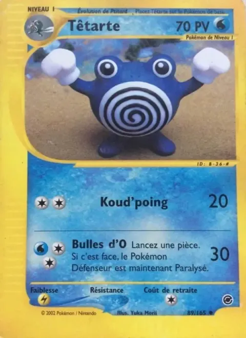 Carte Pokémon Têtarte 089/165, extension Expedition