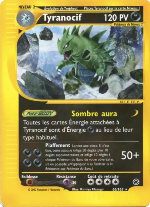 Carte Pokémon Tyranocif 066/165, extension Expedition