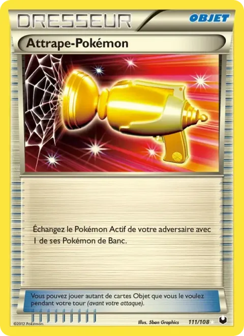 Carte Pokémon Attrape-Pokémon 111/108, extension Explorateurs Obscurs