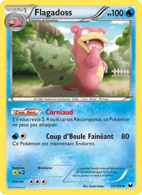 Carte Pokémon Flagadoss 024/108, extension Explorateurs Obscurs