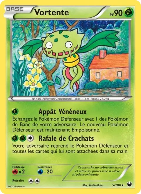 Carte Pokémon Vortente 005/108, extension Explorateurs Obscurs