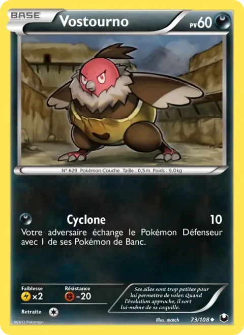 Carte Pokémon Vostourno 073/108, extension Explorateurs Obscurs