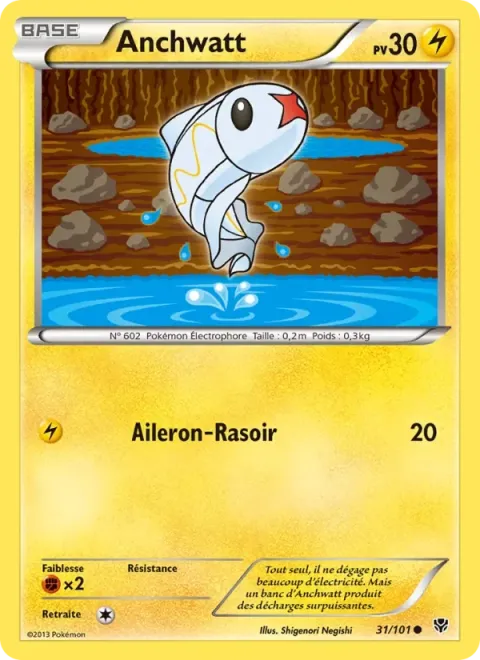 Carte Pokémon Anchwatt 031/101, extension Explosion Plasma