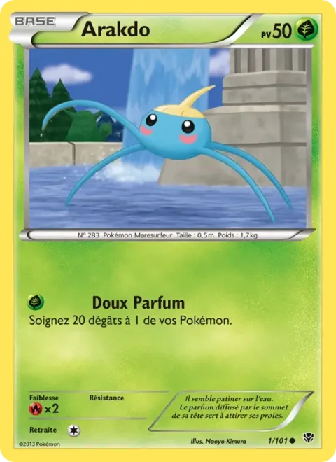 Carte Pokémon Arakdo 001/101, extension Explosion Plasma