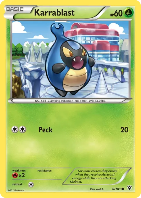 Carte Pokémon Carabing 006/101, extension Explosion Plasma