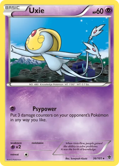 Carte Pokémon Créhelf 036/101, extension Explosion Plasma