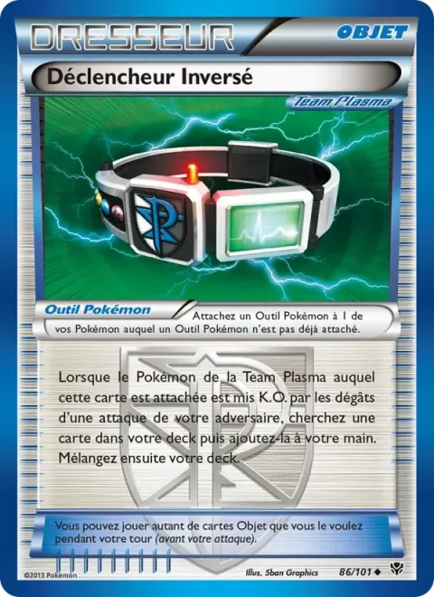 Carte Pokémon Déclencheur Inversé 086/101, extension Explosion Plasma