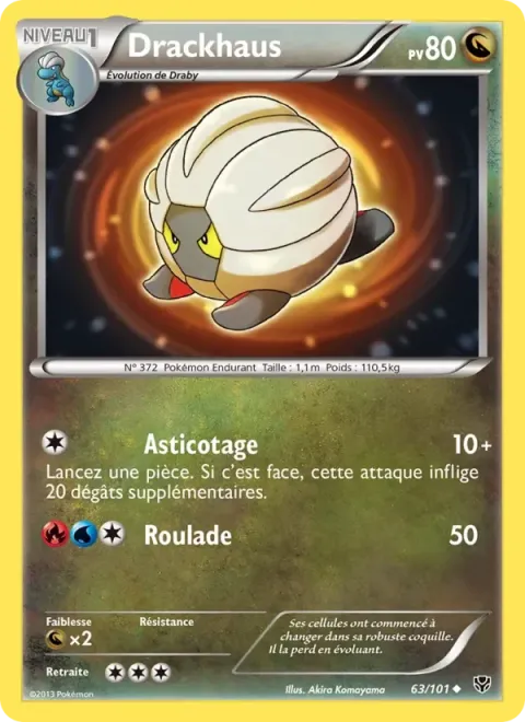 Carte Pokémon Drackhaus 063/101, extension Explosion Plasma
