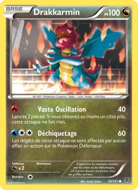 Carte Pokémon Drakkarmin 070/101, extension Explosion Plasma