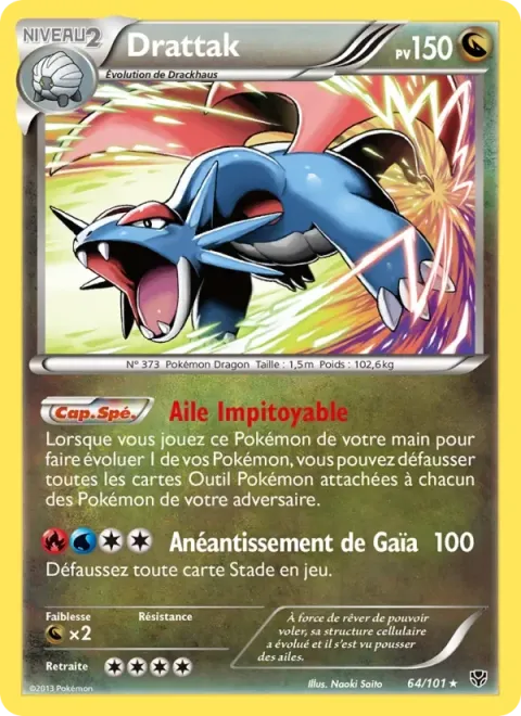 Carte Pokémon Drattak 064/101, extension Explosion Plasma