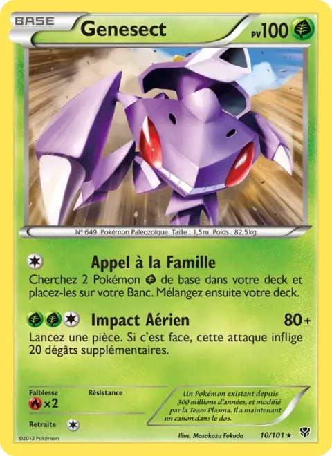 Carte Pokémon Genesect 010/101, extension Explosion Plasma