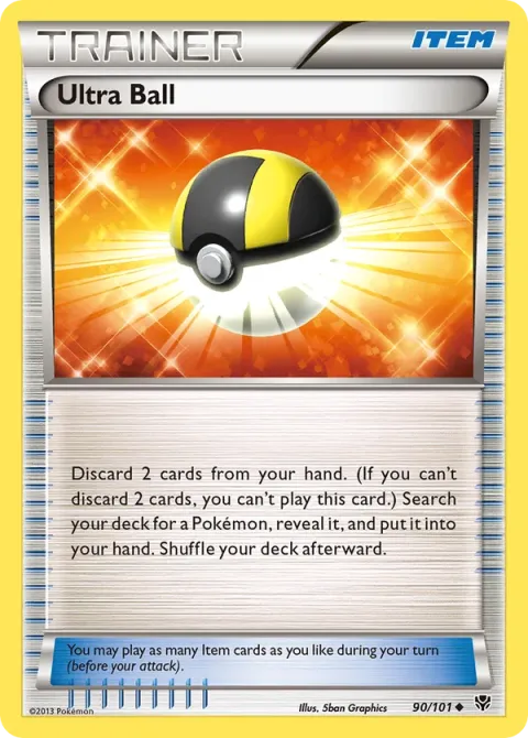 Carte Pokémon Hyper Ball 090/101, extension Explosion Plasma