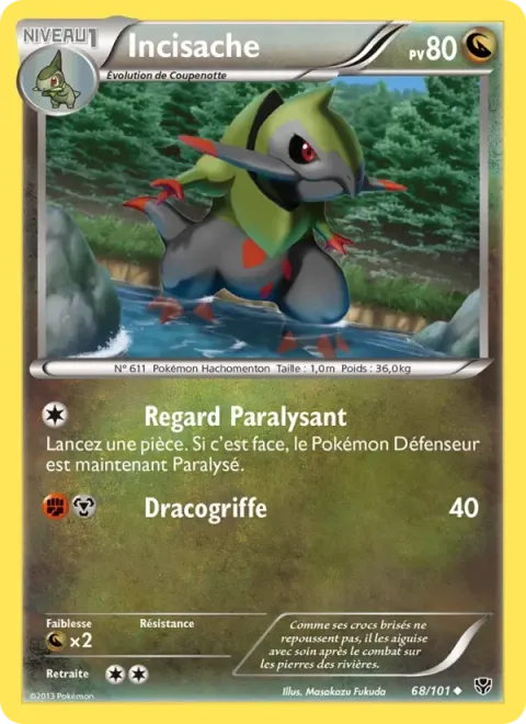Carte Pokémon Incisache 068/101, extension Explosion Plasma