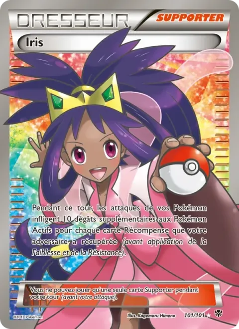 Carte Pokémon Iris 101/101, extension Explosion Plasma