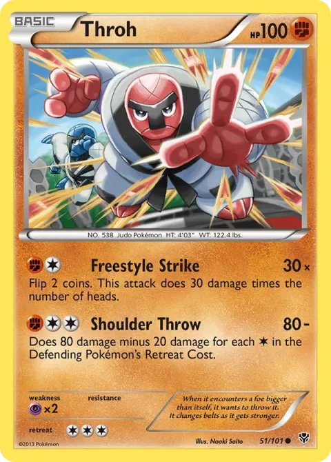 Carte Pokémon Judokrak 051/101, extension Explosion Plasma