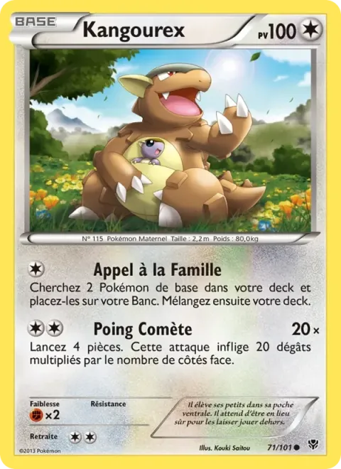 Carte Pokémon Kangourex 071/101, extension Explosion Plasma