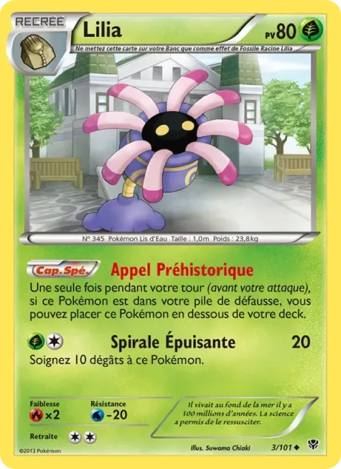Carte Pokémon Lilia 003/101, extension Explosion Plasma