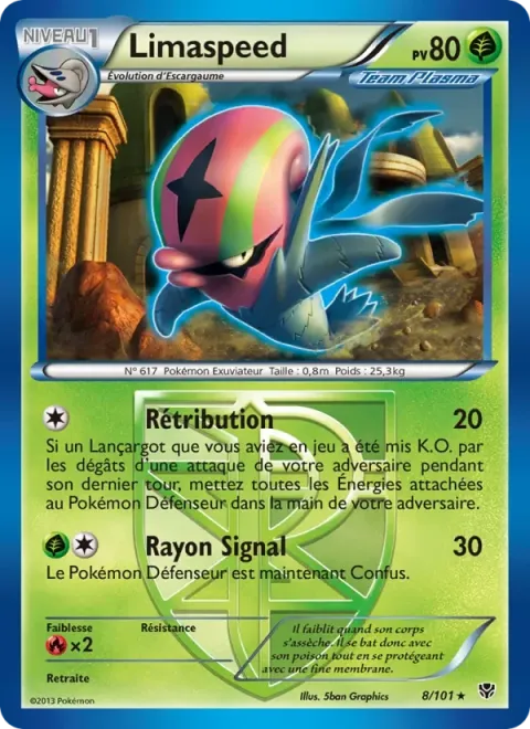 Carte Pokémon Limaspeed 008/101, extension Explosion Plasma