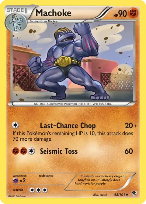Carte Pokémon Machopeur 048/101, extension Explosion Plasma