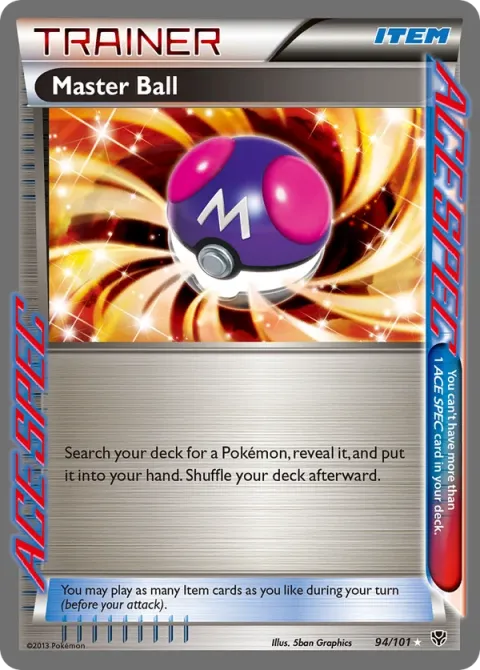 Carte Pokémon Master Ball 094/101, extension Explosion Plasma