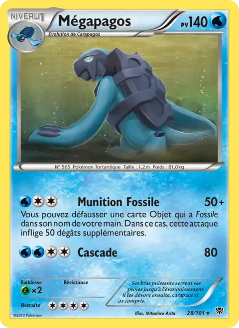 Carte Pokémon Mégapagos 028/101, extension Explosion Plasma