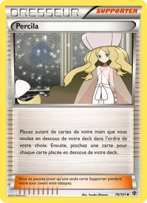 Carte Pokémon Percila 078/101, extension Explosion Plasma