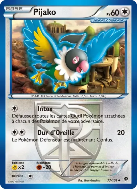 Carte Pokémon Pijako 077/101, extension Explosion Plasma