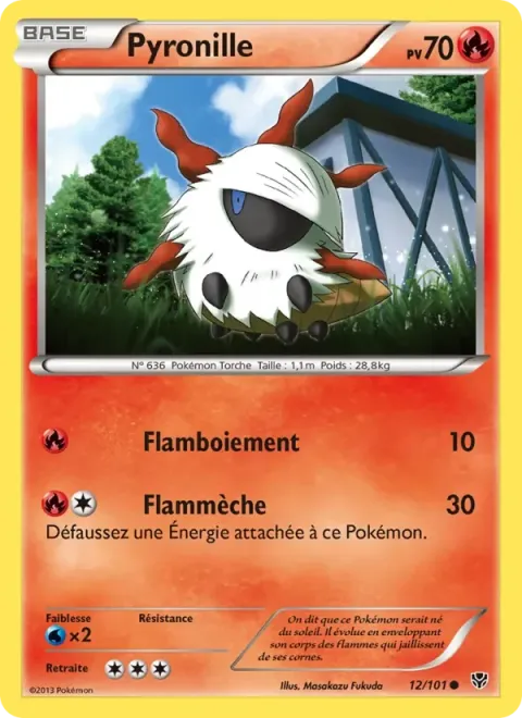 Carte Pokémon Pyronille 012/101, extension Explosion Plasma