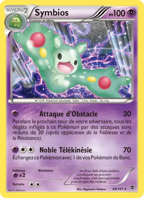 Carte Pokémon Symbios 044/101, extension Explosion Plasma