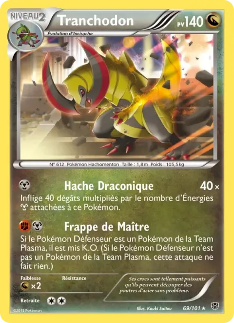 Carte Pokémon Tranchodon 069/101, extension Explosion Plasma
