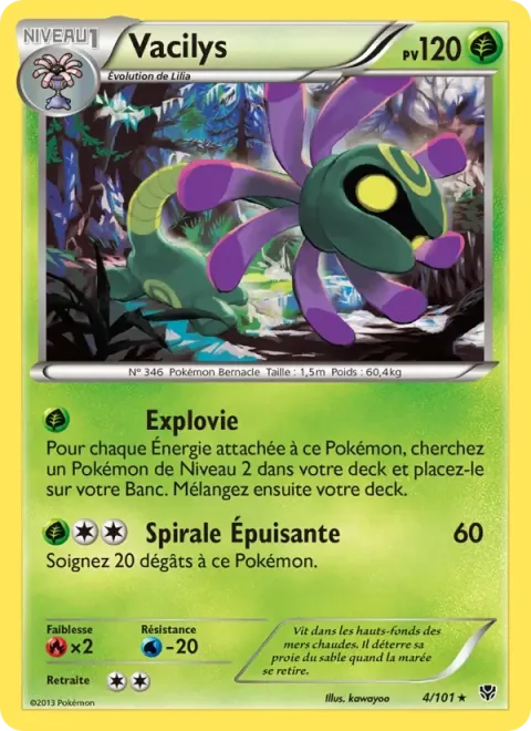 Carte Pokémon Vacilys 004/101, extension Explosion Plasma
