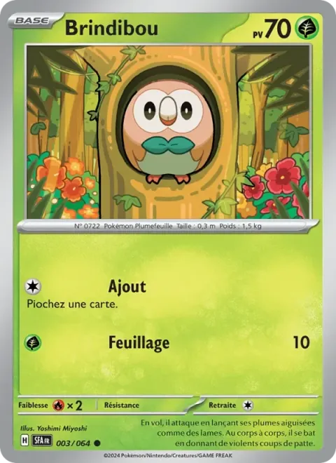 Carte Pokémon Brindibou 003/064, extension Fable Nébuleuse