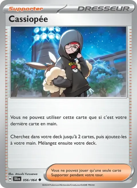 Carte Pokémon Cassiopée 056/064, extension Fable Nébuleuse