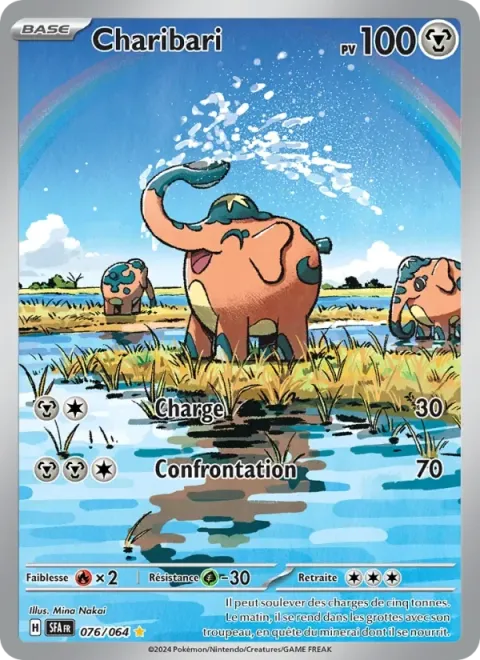 Carte Pokémon Charibari 076/064, extension Fable Nébuleuse