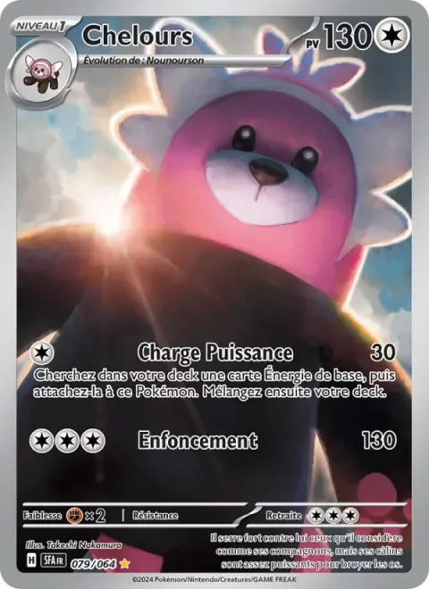 Carte Pokémon Chelours 079/064, extension Fable Nébuleuse
