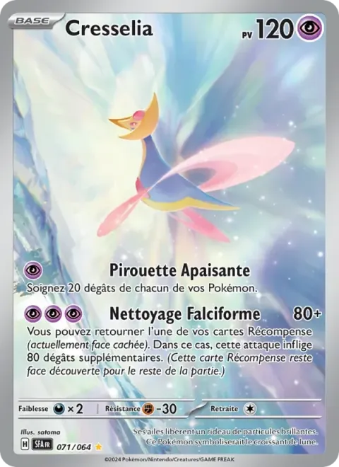 Carte Pokémon Cresselia 071/064, extension Fable Nébuleuse