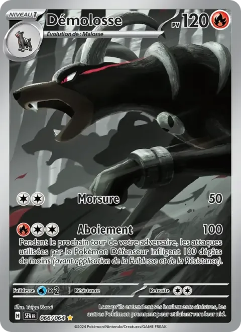 Carte Pokémon Démolosse 066/064, extension Fable Nébuleuse