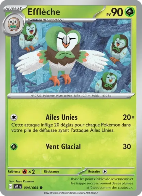 Carte Pokémon Efflèche 004/064, extension Fable Nébuleuse