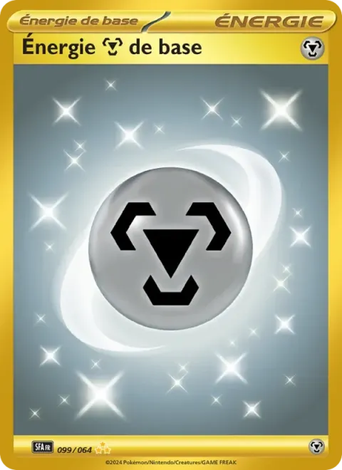 Carte Pokémon Énergie Métal de base 099/064, extension Fable Nébuleuse